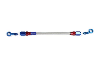 メッシュ ブレーキホース 1225mm クリアホース/レッド×ブルー ST-SD SAK-1113M-1225