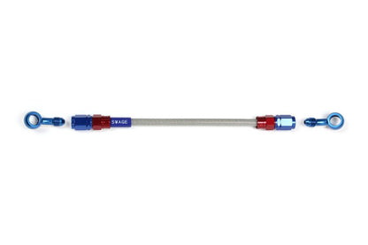 メッシュ ブレーキホース 1325mm クリアホース/レッド×ブルー 20-20 SAK-1212M-1325