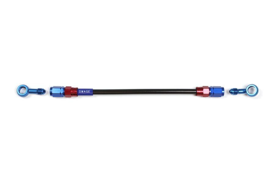 メッシュ ブレーキホース 775mm ブラックスモークホース/レッド×ブルー ST-20 SAKB-1112M-0775