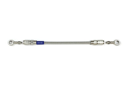 メッシュ ブレーキホース 575mm クリアホース/ステン素地 ST-ST STK-1111M-0575