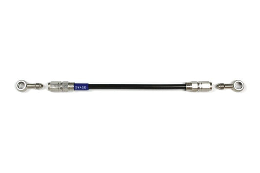 メッシュ ブレーキホース 325mm ブラックスモークホース/ステン素地 ST-ST STKB-1111M-0325
