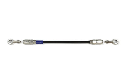 メッシュ ブレーキホース 775mm ブラックスモークホース/ステン素地 ST-ST STKB-1111M-0775