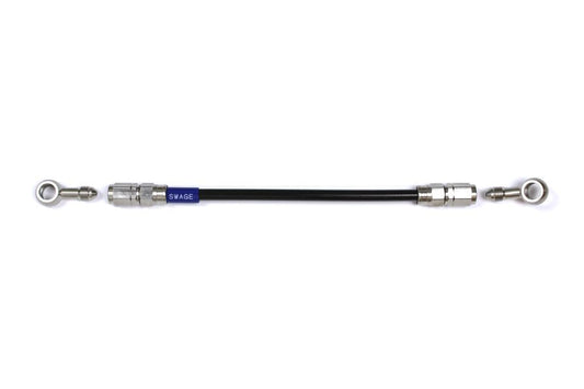 メッシュ ブレーキホース 1450mm ブラックスモークホース/ステン素地 ST-20 STKB-1112M-1450
