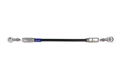 メッシュ ブレーキホース 275mm ブラックスモークホース/ステン素地 ST-20 STKB-1112M-0275
