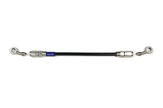 メッシュ ブレーキホース 950mm ブラックスモークホース/ステン素地 SD-SD STKB-1313M-0950