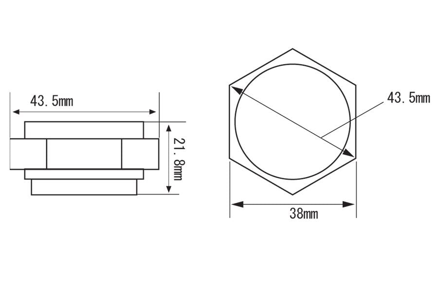 Stem Cap Nut for ZERO Springer - Chrome