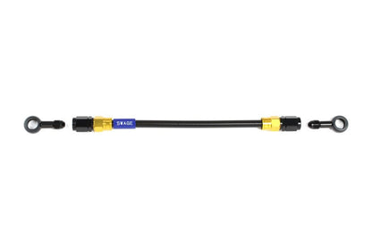 メッシュ ブレーキホース 1050mm ブラックスモークホース/ゴールド×ブラック ST-ST GAKB-1111M-1050