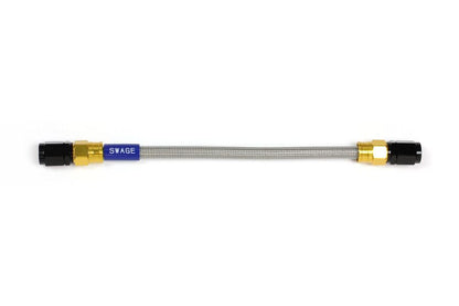 メッシュ ブレーキホース 675mm クリアホース/ゴールド×ブラック SF-SF GAK-1010M-0675