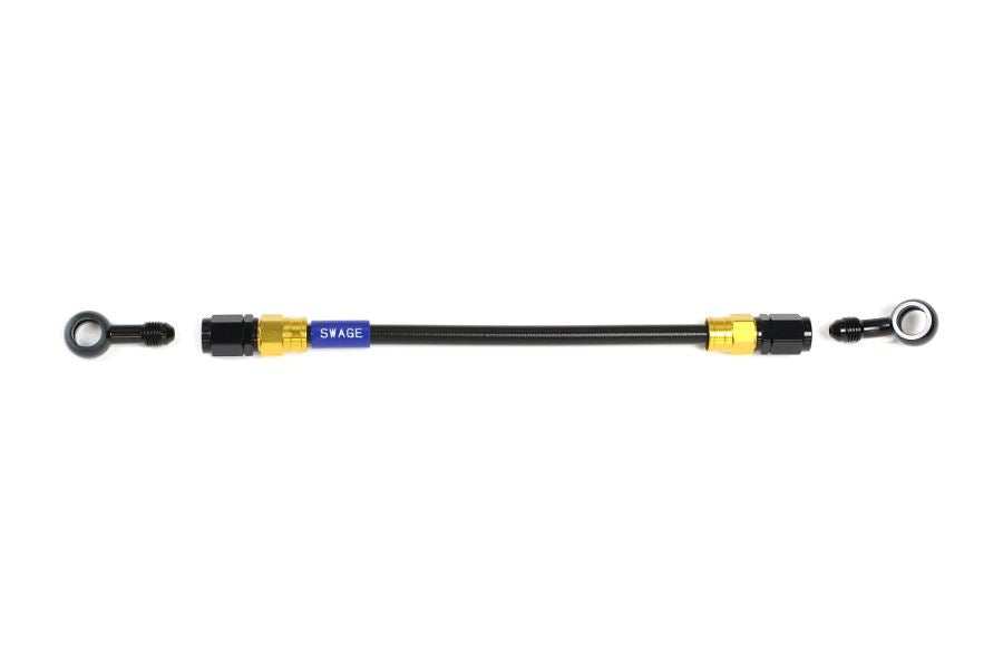 メッシュ ブレーキホース 625mm ブラックスモークホース/ゴールド×ブラック ST-20 GAKB-1112M-0625