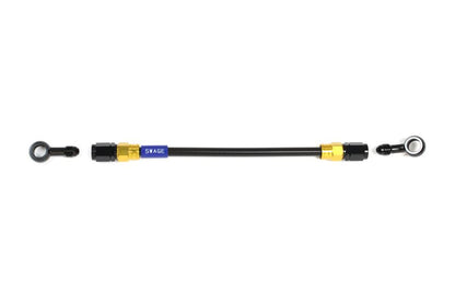 メッシュ ブレーキホース 625mm ブラックスモークホース/ゴールド×ブラック ST-20 GAKB-1112M-0625