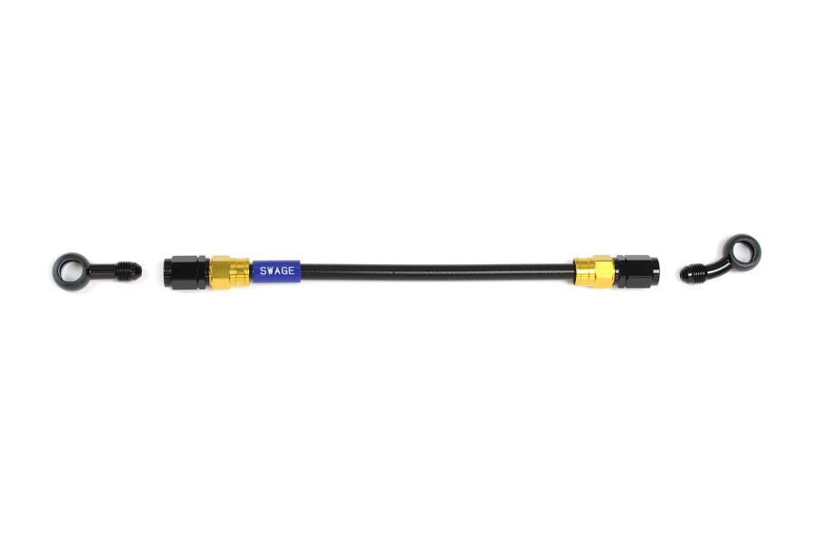 メッシュ ブレーキホース 725mm ブラックスモークホース/ゴールド×ブラック ST-SD GAKB-1113M-0725