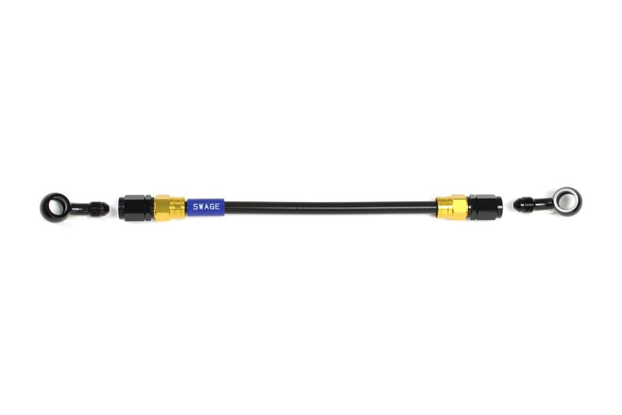 メッシュ ブレーキホース 1050mm ブラックスモークホース/ゴールド×ブラック 20-20 GAKB-1212M-1050