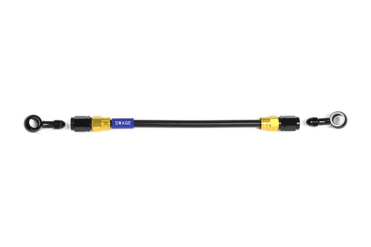 Mesh Brake Hose 675mm Black Smoke Hose/Gold x Black 20-20 GAKB-1212M-0675