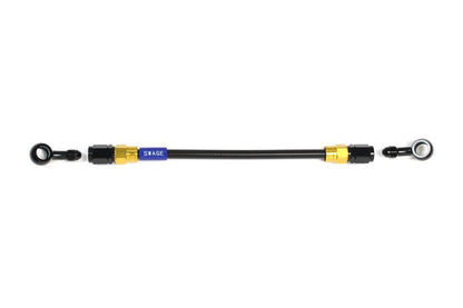 メッシュ ブレーキホース 550mm ブラックスモークホース/ゴールド×ブラック 20-20 GAKB-1212M-0550