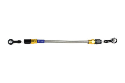 メッシュ ブレーキホース 1000mm クリアホース/ゴールド×ブラック ST-20 GAK-1112M-1000