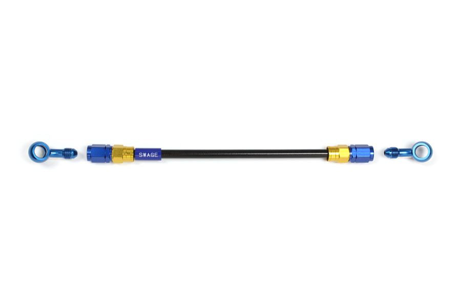 メッシュ ブレーキホース 1275mm ブラックスモークホース/ゴールド×ブルー 20-20 PAKB-1212M-1275