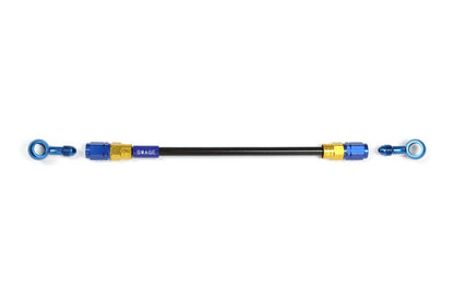 メッシュ ブレーキホース 275mm ブラックスモークホース/ゴールド×ブルー 20-20 PAKB-1212M-0275