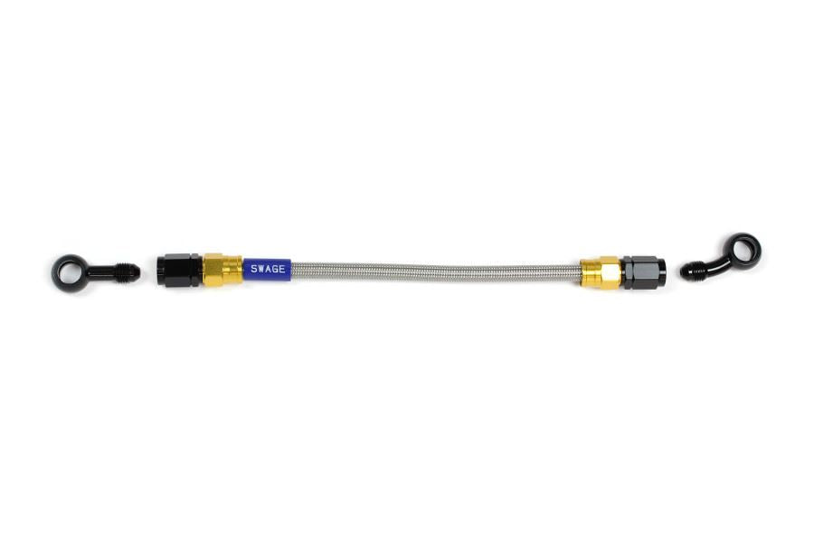 メッシュ ブレーキホース 725mm クリアホース/ゴールド×ブラック ST-SD GAK-1113M-0725
