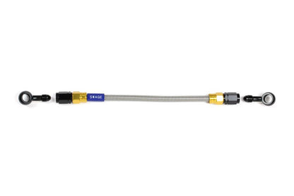 メッシュ ブレーキホース 1075mm クリアホース/ゴールド×ブラック 20-20 GAK-1212M-1075