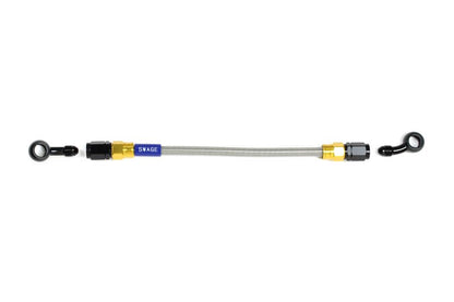 メッシュ ブレーキホース 325mm クリアホース/ゴールド×ブラック 20-SD GAK-1213M-0325