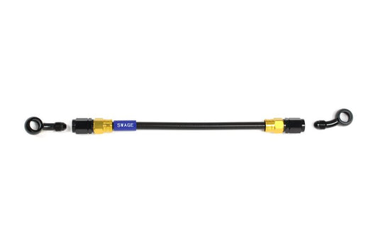 メッシュ ブレーキホース 250mm ブラックスモークホース/ゴールド×ブラック 20-SD GAKB-1213M-0250