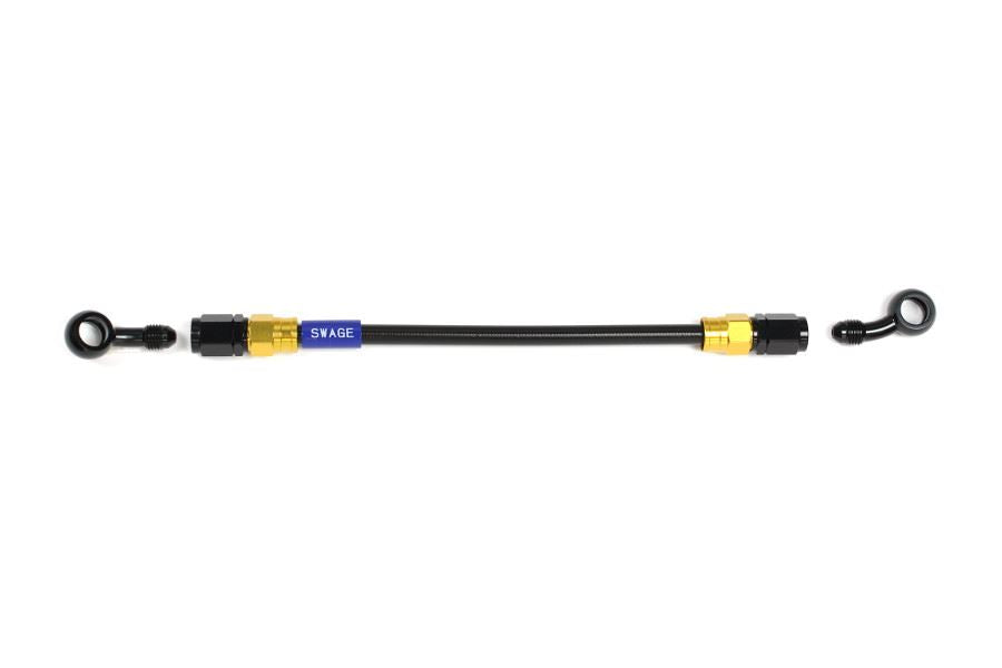メッシュ ブレーキホース 1375mm ブラックスモークホース/ゴールド×ブラック 20-SD GAKB-1213M-1375