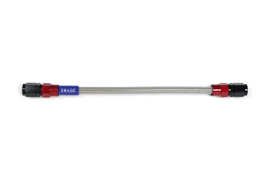 メッシュ ブレーキホース 525mm クリアホース/レッド×ブラック SF-SF RAK-1010M-0525