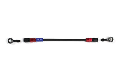 メッシュ ブレーキホース 250mm ブラックスモークホース/レッド×ブラック 20-20 RAKB-1212M-0250