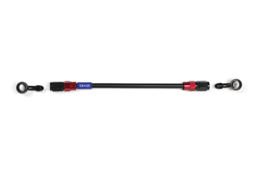 メッシュ ブレーキホース 800mm ブラックスモークホース/レッド×ブラック 20-20 RAKB-1212M-0800