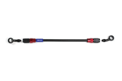 メッシュ ブレーキホース 375mm ブラックスモークホース/レッド×ブラック 20-SD RAKB-1213M-0375