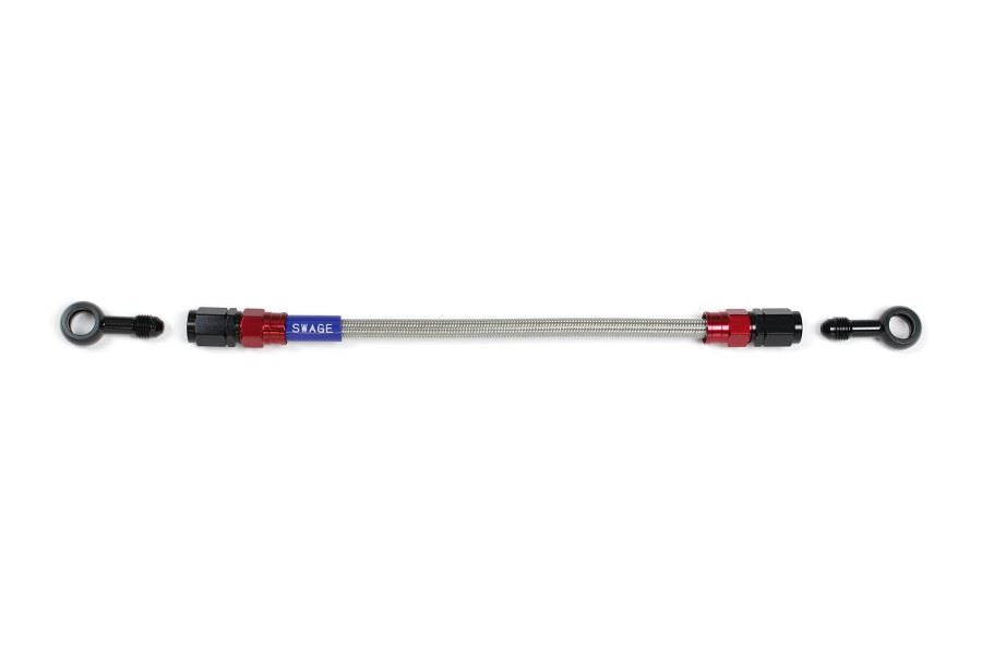 Mesh Brake Hose 525mm Clear Hose/Red x Black ST-ST RAK-1111M-0525