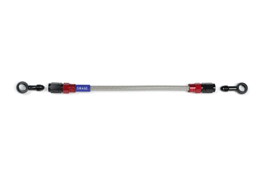 メッシュ ブレーキホース 1275mm クリアホース/レッド×ブラック ST-20 RAK-1112M-1275