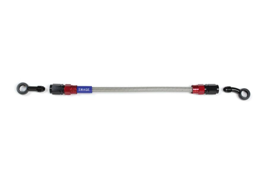 メッシュ ブレーキホース 250mm クリアホース/レッド×ブラック ST-SD RAK-1113M-0250