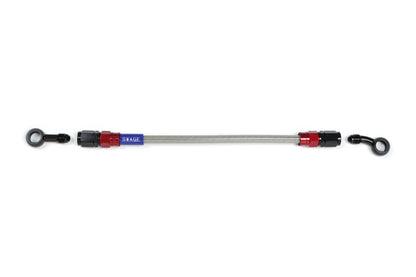 メッシュ ブレーキホース 250mm クリアホース/レッド×ブラック ST-SD RAK-1113M-0250