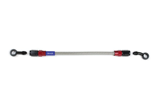 メッシュ ブレーキホース 1125mm クリアホース/レッド×ブラック ST-SD RAK-1113M-1125