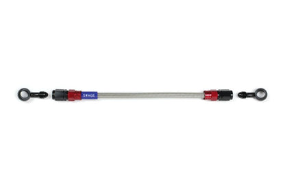 メッシュ ブレーキホース 1425mm クリアホース/レッド×ブラック 20-20 RAK-1212M-1425