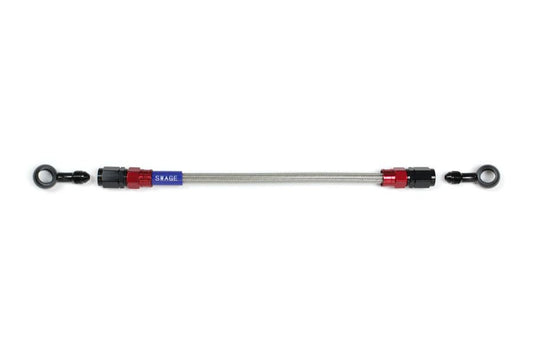 メッシュ ブレーキホース 1150mm クリアホース/レッド×ブラック 20-20 RAK-1212M-1150