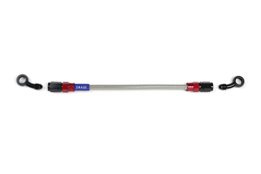 メッシュ ブレーキホース 575mm クリアホース/レッド×ブラック SD-SD RAK-1313M-0575