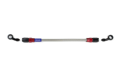 メッシュ ブレーキホース 575mm クリアホース/レッド×ブラック SD-SD RAK-1313M-0575