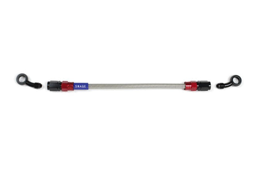 メッシュ ブレーキホース 1425mm クリアホース/レッド×ブラック SD-SD RAK-1313M-1425