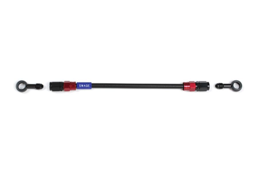 メッシュ ブレーキホース 1350mm ブラックスモークホース/レッド×ブラック ST-ST RAKB-1111M-1350