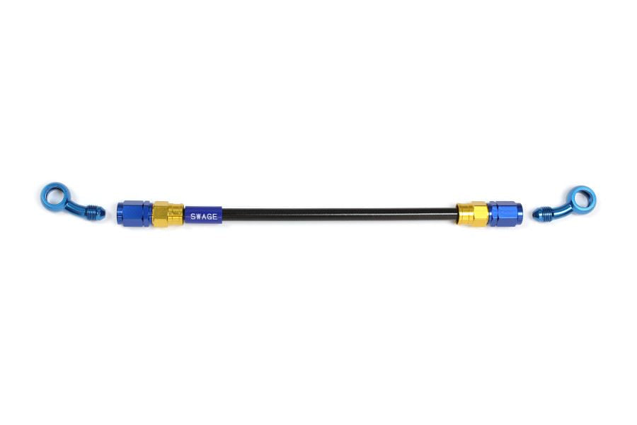 Mesh Brake Hose 1375mm Black Smoke Hose/Gold x Blue SD-SD PAKB-1313M-1375
