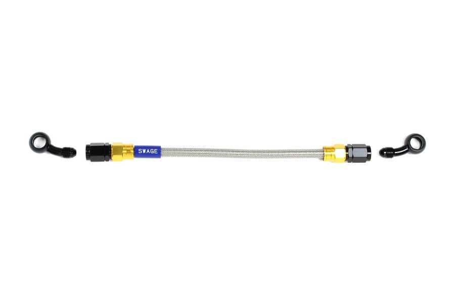 メッシュ ブレーキホース 400mm クリアホース/ゴールド×ブラック SD-SD GAK-1313M-0400