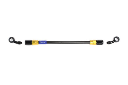 メッシュ ブレーキホース 1200mm ブラックスモークホース/ゴールド×ブラック SD-SD GAKB-1313M-1200