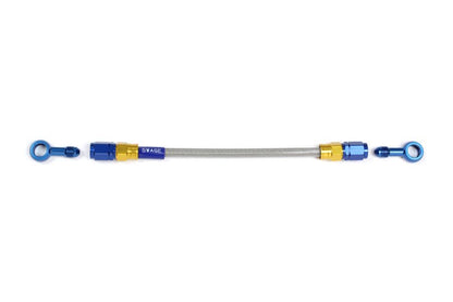 メッシュ ブレーキホース 1075mm クリアホース/ゴールド×ブルー ST-ST PAK-1111M-1075