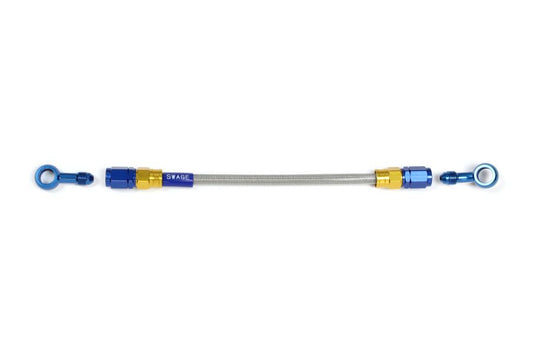 メッシュ ブレーキホース 1325mm クリアホース/ゴールド×ブルー ST-20 PAK-1112M-1325