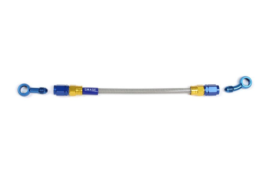 メッシュ ブレーキホース 1300mm クリアホース/ゴールド×ブルー ST-SD PAK-1113M-1300