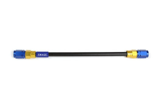 メッシュ ブレーキホース 500mm ブラックスモークホース/ゴールド×ブルー SF-SF PAKB-1010M-0500