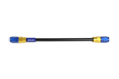 メッシュ ブレーキホース 1350mm ブラックスモークホース/ゴールド×ブルー SF-SF PAKB-1010M-1350