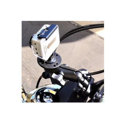 Camera Adapter & U-Bolt Clamp Base Set (Standard Arm) φ12.7-31.75mm Black 1-inch Ball 1 pc.